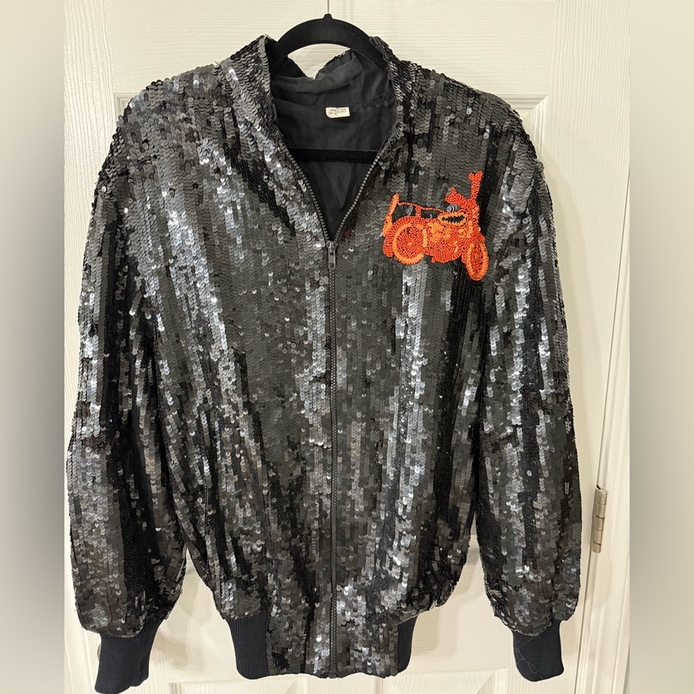VINTAGE - sequin motorcycle jacket